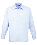 Long sleeve poplin shirt — Light Blue*