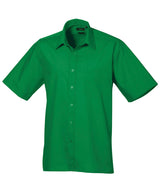 Short sleeve poplin shirt — Emerald