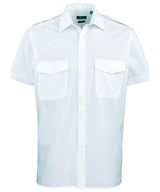 Short sleeve pilot shirt — Light Blue