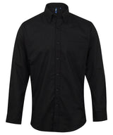 Signature Oxford long sleeve shirt — Black