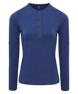 Women's Long John roll-sleeve tee — Indigo