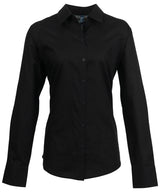 Women's signature Oxford long sleeve shirt — Black