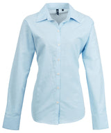 Women's signature Oxford long sleeve shirt — Light Blue