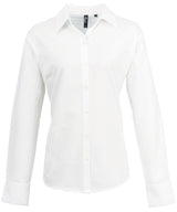 Women's signature Oxford long sleeve shirt — White