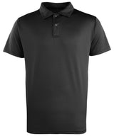 Coolchecker® studded polo — Black