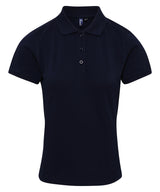 Women's Coolchecker® plus piqué polo — Navy*