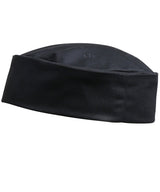 Turn-up chef's hat — Black
