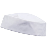 Turn-up chef's hat — White
