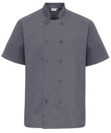Short sleeve chef’s jacket — Steel
