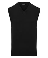 Sleeveless knitted sweater — Black