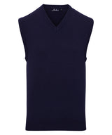 Sleeveless knitted sweater — Navy