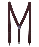 Clip-on trouser braces — Brown