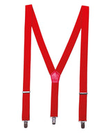 Clip-on trouser braces — Red