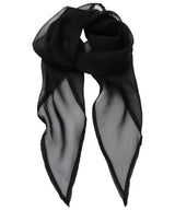 'Colours' Chiffon scarf — Black