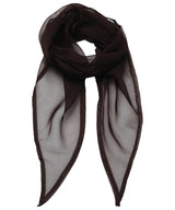 'Colours' Chiffon scarf — Brown