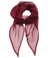 'Colours' Chiffon scarf — Burgundy