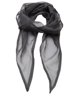'Colours' Chiffon scarf — Dark Grey