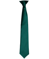 'Colours' satin clip tie — Bottle
