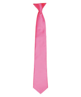 'Colours' satin clip tie — Fuchsia
