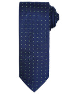 Micro dot tie — Navy/Lime