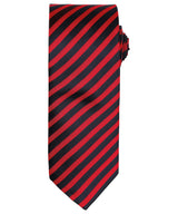 Double stripe tie — Red/Black