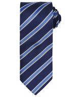 Waffle stripe tie — Navy/Royal