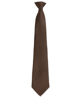 'Colours Originals' fashion clip tie — Brown
