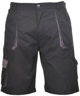 Portwest Texo contrast shorts (TX14) — Black/Grey