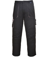 Portwest Texo contrast trousers (TX11) — Black/Grey