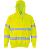 Hi-vis hooded sweatshirt (B304) — Yellow