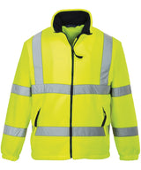 Hi-vis mesh-lined fleece (F300) — Yellow
