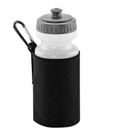 Water bottle and holder — Black
