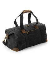 Heritage waxed canvas holdall — Black