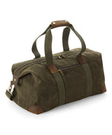Heritage waxed canvas holdall — Olive Green