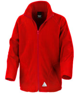 Core junior microfleece jacket — Red