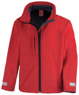 Junior classic softshell 3-layer jacket — Red