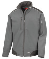 Ripstop softshell workwear jacket — Grey/Black