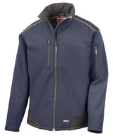 Ripstop softshell workwear jacket — Navy/Black