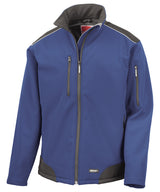 Ripstop softshell workwear jacket — Royal/Black