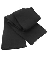 Classic heavy knit scarf — Black