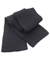 Classic heavy knit scarf — Charcoal
