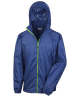 HDi quest lightweight stowable jacket — Navy/Lime