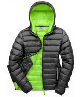Women's Urban snow bird hooded jacket — Black/Lime