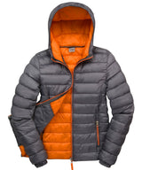 Women's Urban snow bird hooded jacket — Grey/Orange