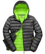Urban snow bird hooded jacket — Black/Lime