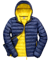Urban snow bird hooded jacket — Navy/Yellow