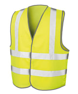 Core safety motorway vest — Fluorescent Yellow