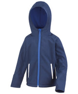 Core junior TX performance hooded softshell jacket — Navy/Royal