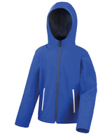 Core junior TX performance hooded softshell jacket — Royal/Navy