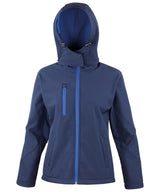 Women's Core TX performance hooded softshell jacket — Navy/Royal